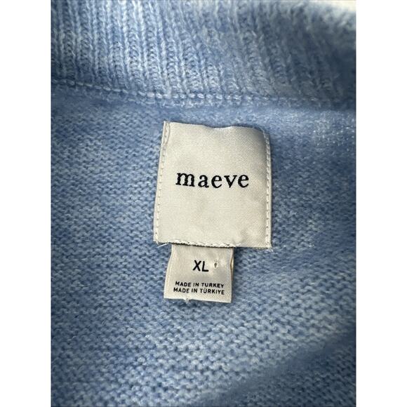 Anthropologie Maeve Short Sleeve Baby Blue Cardigan Sweater Size XL - Picture 6 of 7